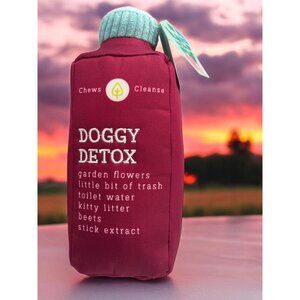 Bark Pure Pup Juice Cleanse Doy Toy Doggy Detox Sz M L 20+ lbs Squeaker NWT